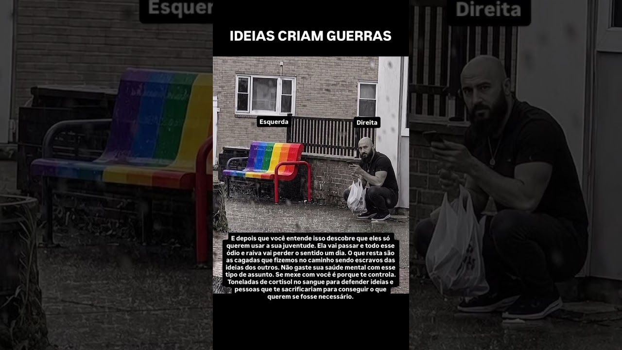 Armas destroem a matéria e a ciência decifra as leis do universo, mas apenas uma ideia plantada na