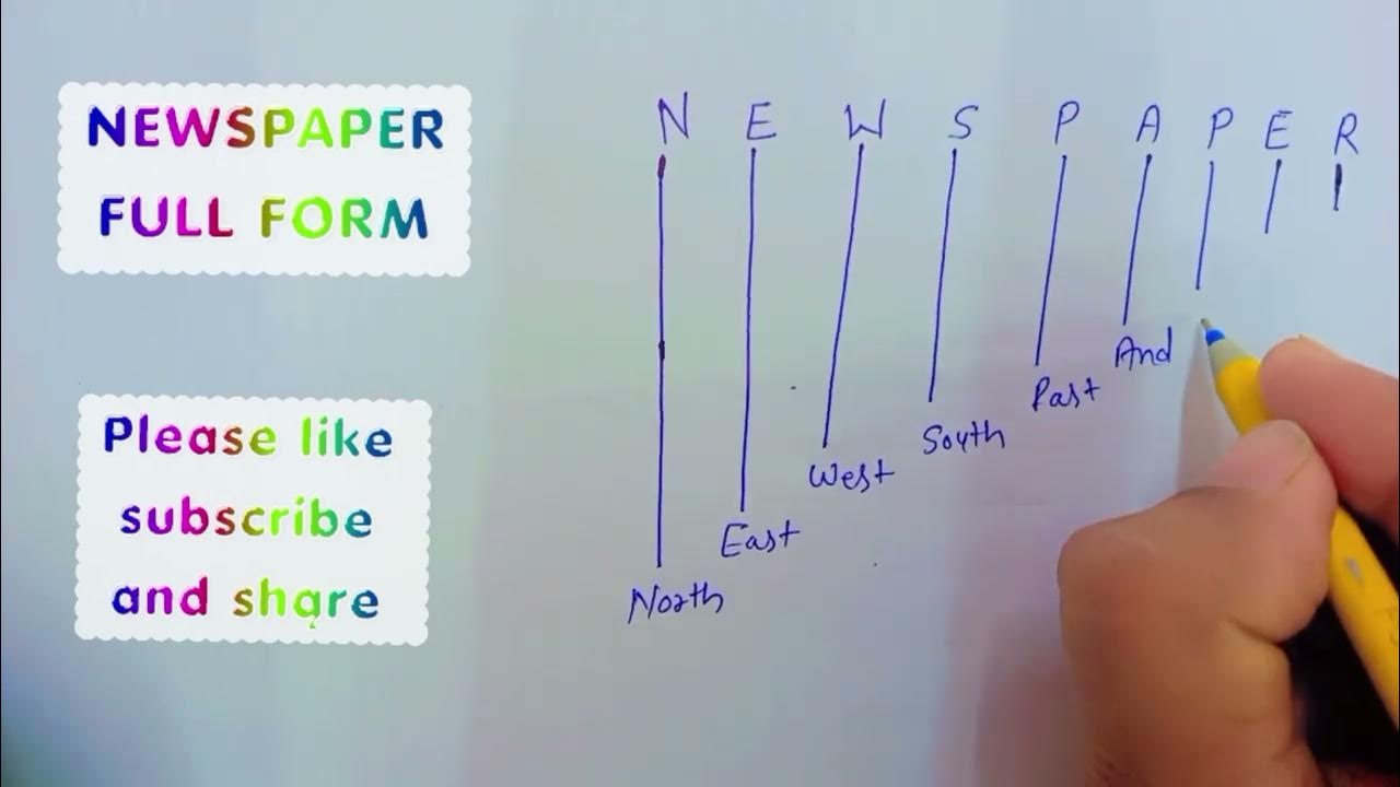 Did You Know The Full Form Of NEWSPAPER Full Details Newspaper I did-you-know-the-full-form-of-newspaper-full-details-newspaper-i