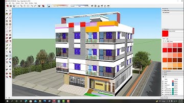 Sketchup Exterier building Design.How to sketchup exterier  design,sketchup building exterier design