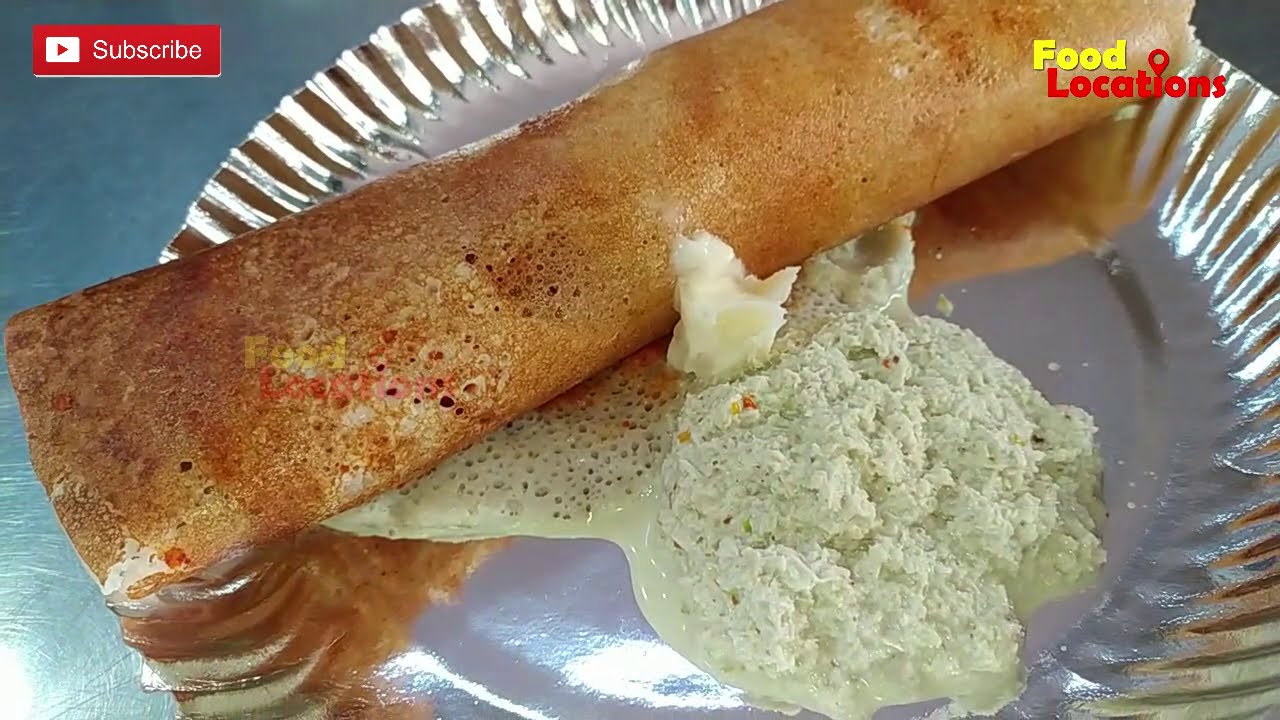 Bangalore’s Most Popular Benne Masala Dosa With Chutney Sri Murali