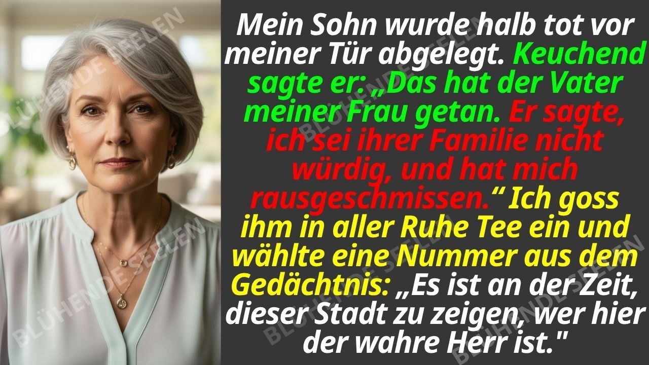Die Nacht begann friedlich, bis ein Krankenwagen die Stille zeriss und vor meinem Haus hielt. Als die Türen aufgingen, lag mein Sohn blutend und bewusstlos auf der Trage – sein Hemd zerrissen,...
