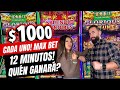 🥊 RETO DE $1000 EN 12 MINUTOS EN EL CASINO! GANADOR SE LLEVA TODO