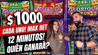 🥊 RETO DE $1000 EN 12 MINUTOS EN EL CASINO! GANADOR SE LLEVA TODO