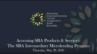 Accessing SBA Products & Services: The SBA Intermediary Microlending Program