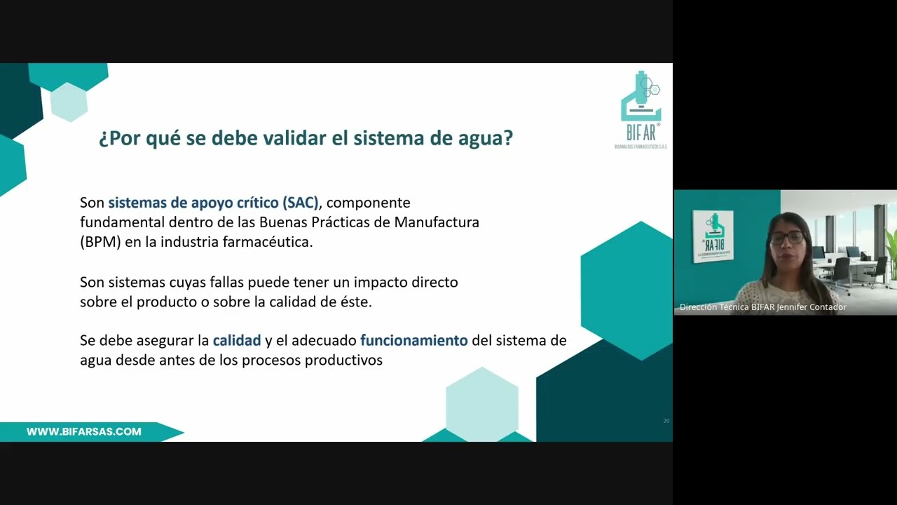 VALIDACIÓN DEL SISTEMA DE AGUAS:Claves microbiológicas y fisicoquímicas para un sistema confiable