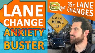Lane Changes on Major Streets • Over 35 Anxiety Busting Driving Lessons for Left Lane Changes Part 1