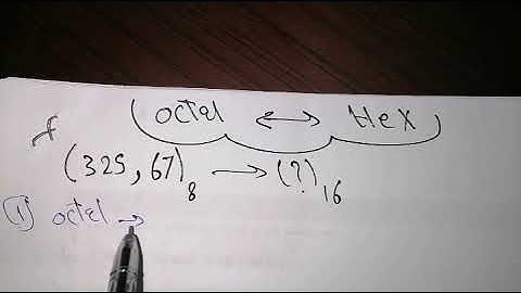 convert from octal number to hexa| 006 طريقة التحويل من النظام الثماني للنظام السادس عشر و العكس