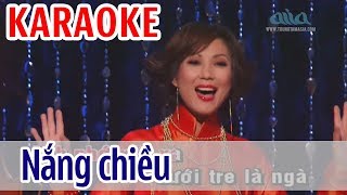 Video thumbnail of "Nắng Chiều KARAOKE - Kim Anh & Doanh Doanh | Tone Nữ | Asia Karaoke Beat Chuẩn"