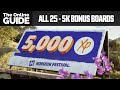 Forza Horizon 5: All 25 5,000 Influence Bonus Board Locations