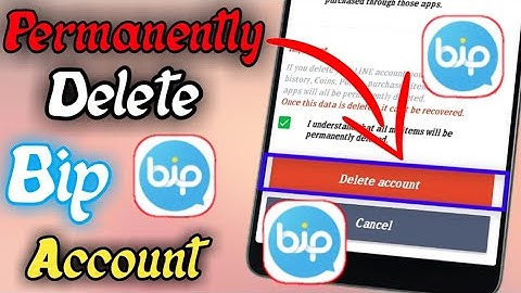 How to Delete Bip Account Permanently
