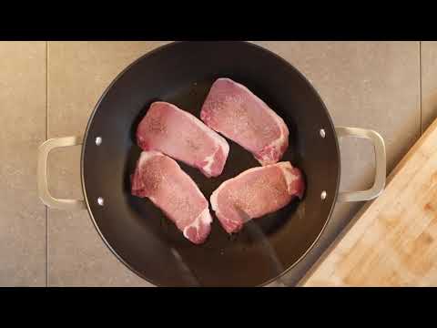 Pork Chops with Cranberry Sauce Recipe Video