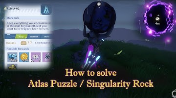 [PC] Tower of Fantasy (TOF) - How to solve Atlas Puzzle / Singularity Rock & How to get Strange Cube