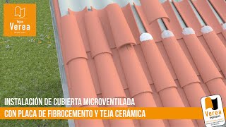 Tejas Verea | Instalación de teja curva en seco VEREA SYSTEM sobre fibrocemento