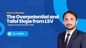 Tafel Slope and Overpotential from LSV | OER | Water Splitting | #electrochemistry
