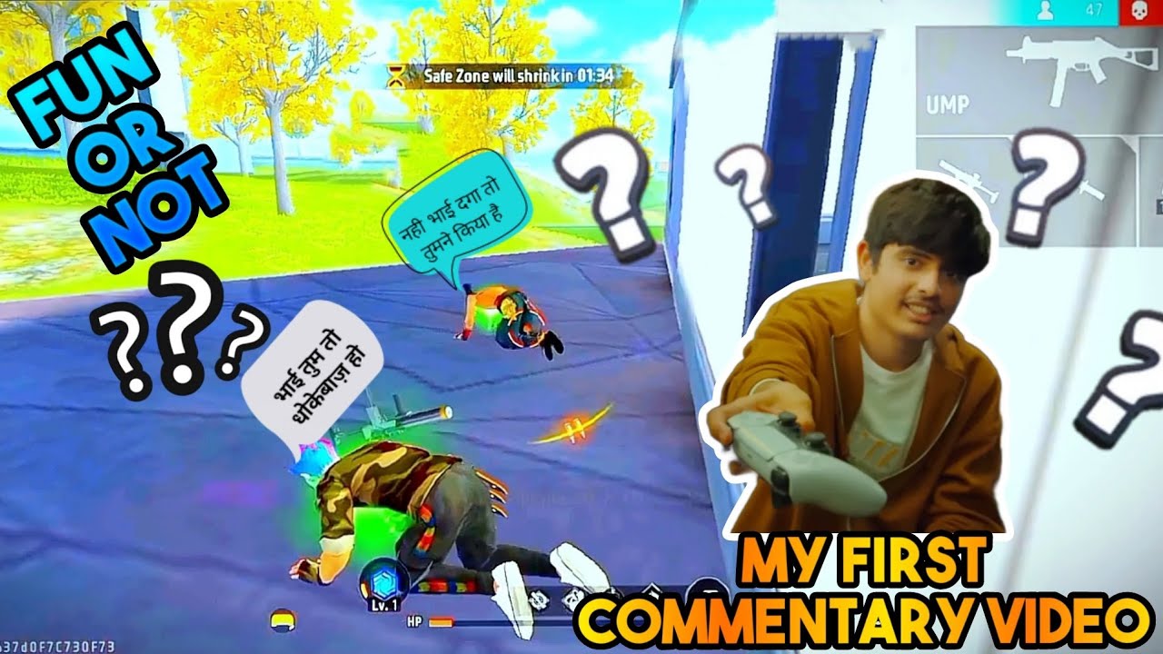 Free Fire Funny Commentary Like Ajjubhai BR Ranked Gameplay - YouTube