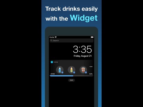 Input drinks faster with the Widget