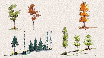 drawing trees for architectural sketches