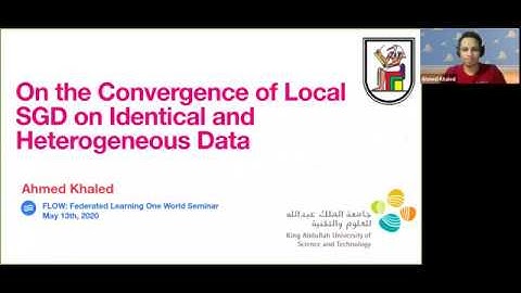 FLOW Seminar #1: Ahmed Khaled (Cairo University), On the convergence of Local SGD
