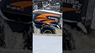 Sherp Too Much Weight  Broke Through Ice   Strugged Getting Out #Sherp #winter