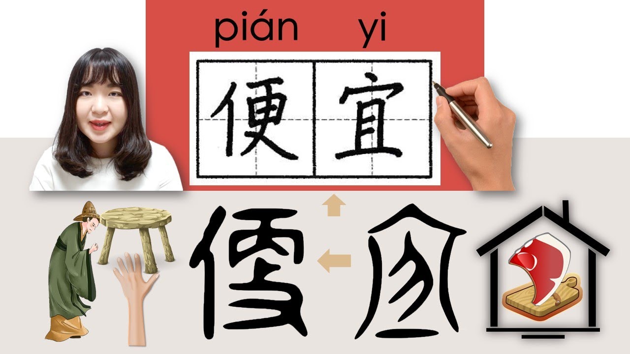 【NEW HSK1】_#HSK2#_How to Pronounce/Say/Write:便宜/pianyi/(cheap) Chinese ...