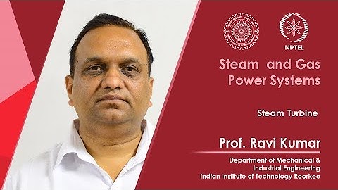 Lecture 21: Steam Turbine