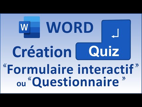 Formulaire Word interactif : liste déroulante, case à cocher, zone de texte à remplir [TutorielWord]