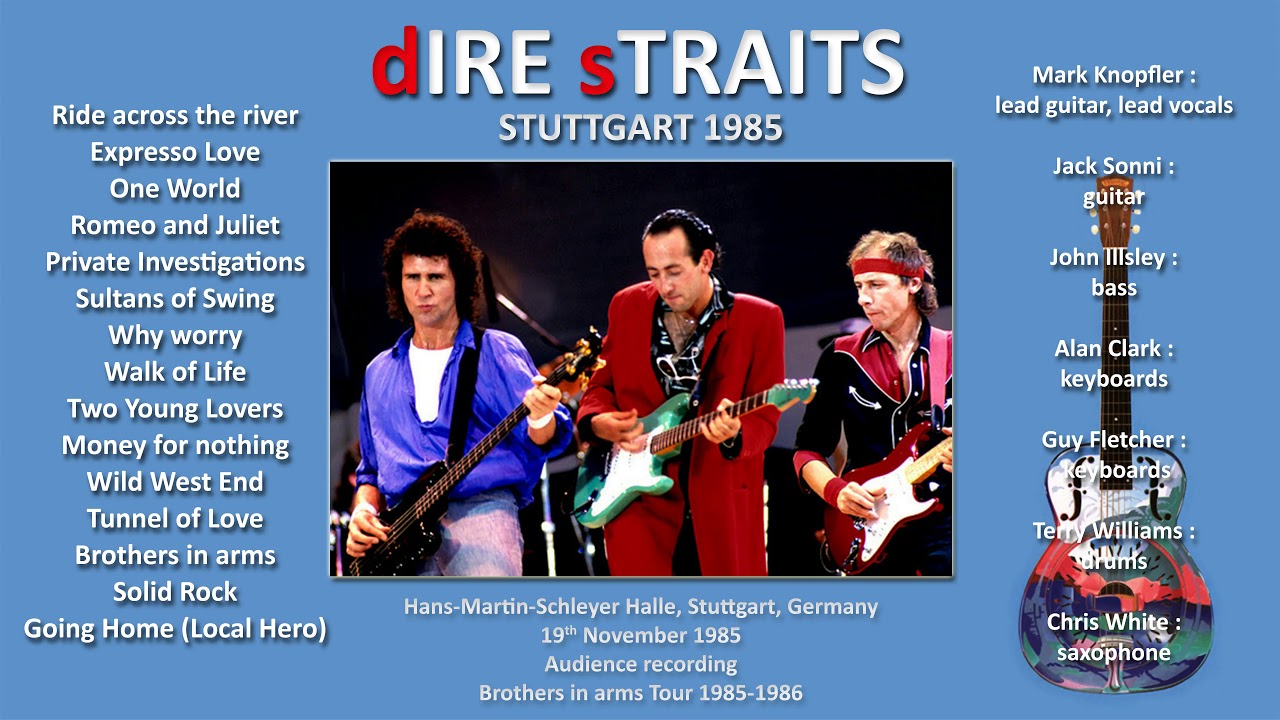 dire straits 1985 tour dates