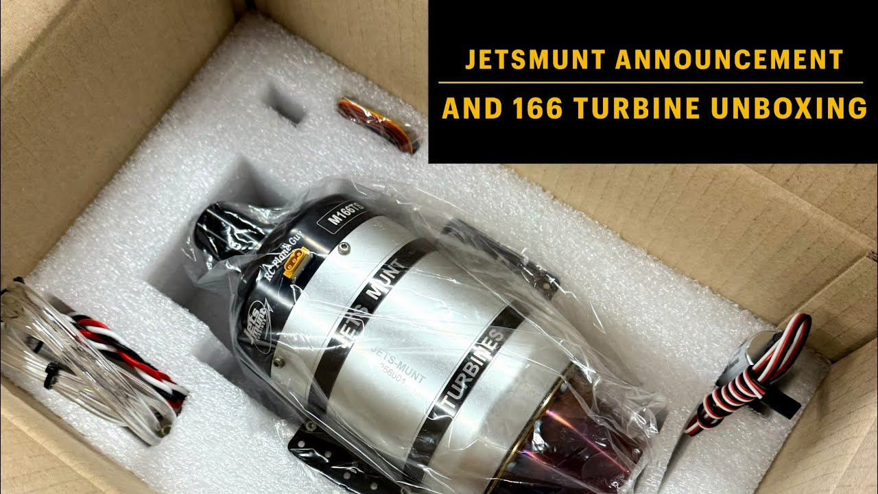 Jetsmunt M166TS Model Turbine Jet Engine Unboxing & Announcement! 