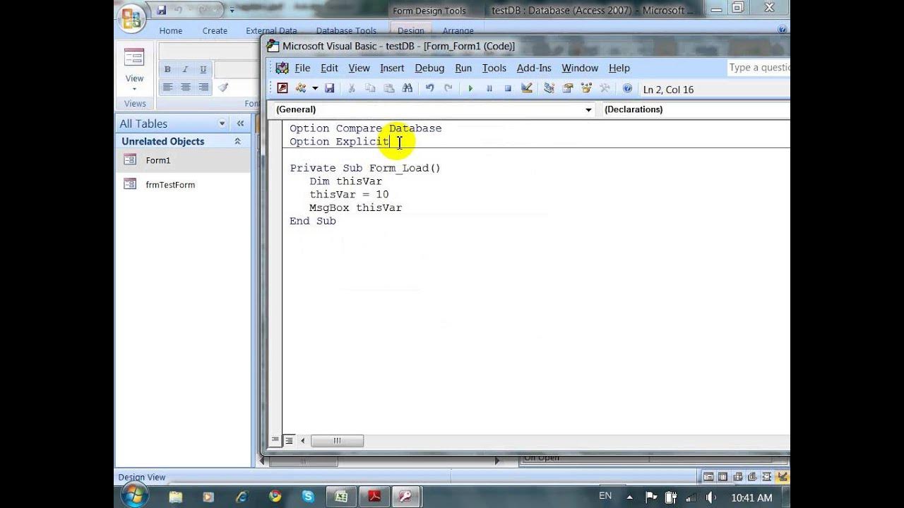 Microsoft access vba. Ms vba. microsoft visual basic библиотека. option сколько их в вба import.