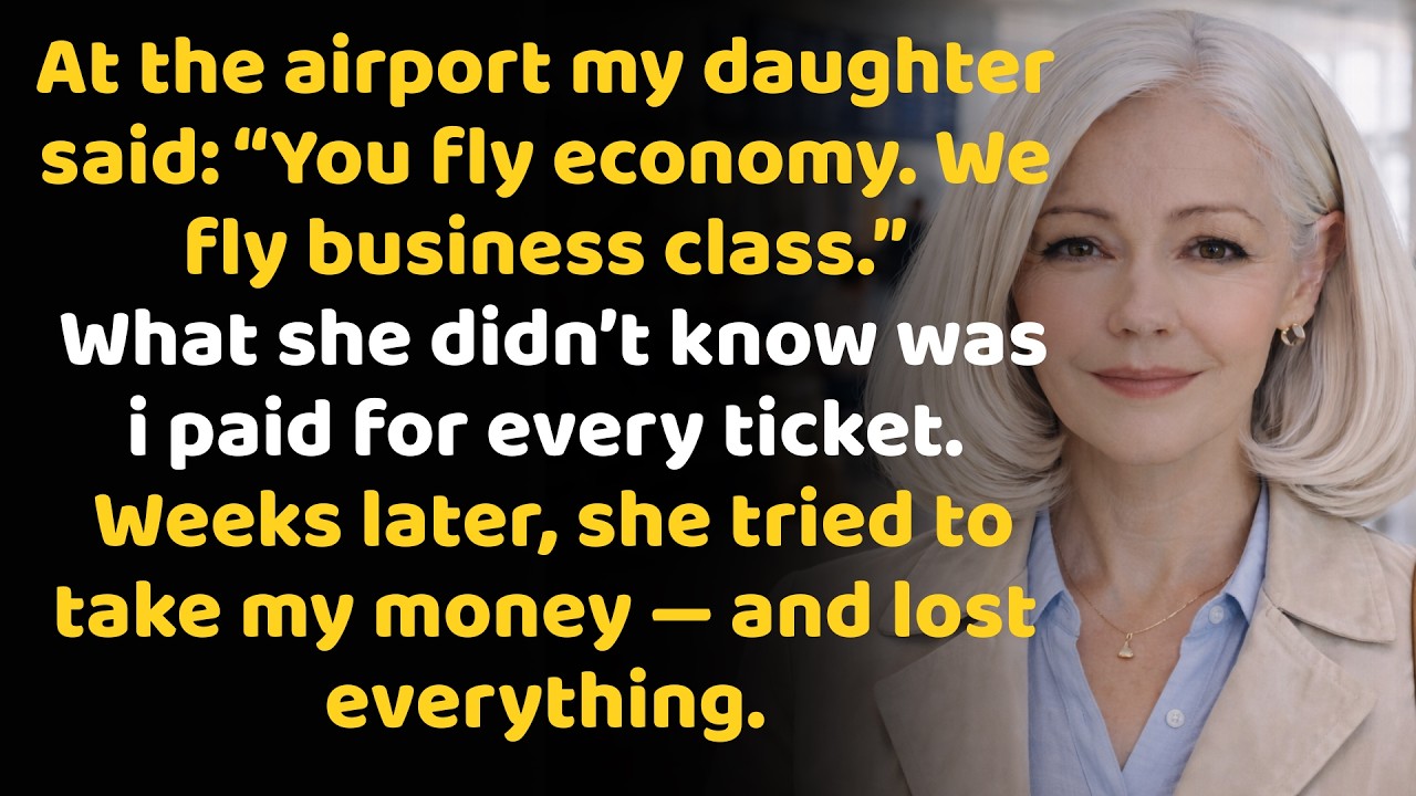 At The Airport, My Daughter Said Coldly: “You Fly Economy. We Fly Business Class…