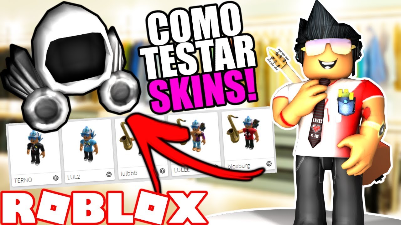 Como Testar Qualquer Skin De Graca No Roblox Youtube - skins de roblox para baixar