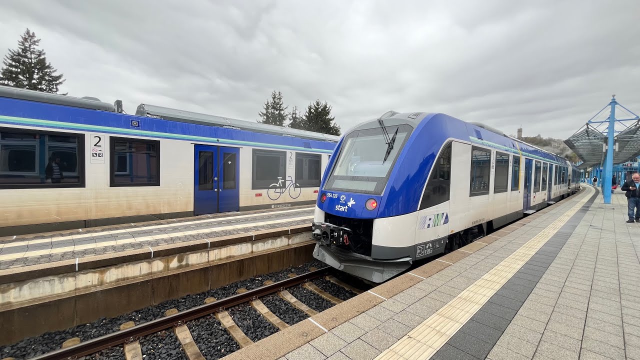 Impressionen vom Wasserstoffzug Alstom Coradia iLint (Frankfurt (Main) - Königstein (Taunus))