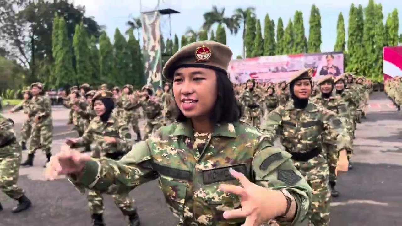 Yel-Yel siswa SPPI Batch 3 Satdik SPN Polda Sulsel.