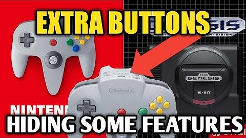 Nintendo News: The N64 and SEGA Genesis Controllers has Hidden Buttons and Features Revealed!