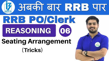 9:00 PM - RRB PO/Clerk Reasoning by Hitesh Sir | Seating Arrangement | Day #06