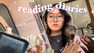 reading diaries ੈ✩‧₊˚ current reads, studying, doing my nails, packing orders etc