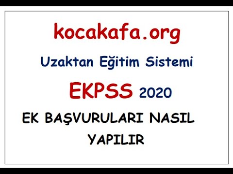 EKPSS 2020 Ek