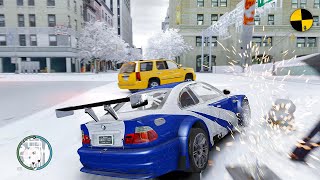 GTA 4 Crazy BMW M3 GTR Crashes Ep.1