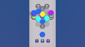 Hexa Sort 3D Puzzle Game #hexasort #shorts