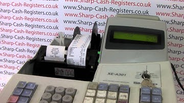 SHARP XE-A301 HEAD UP ERROR MESSAGE