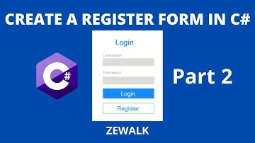 Create a Register Form in C# [2021] [Part-2]
