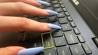ASMR laptop tingles: keyboard tapping, camera tapping, build-up tapping, screen tapping