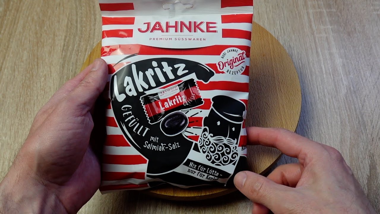 Jahnke Salmiac Salt Filled Licorice - Extra Strong German Black Licorice 125g / 4.4oz