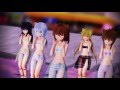 【MMD艦これ】おじゃま虫(文月、皐月、第六駆逐隊 水着)1080P/60FPS