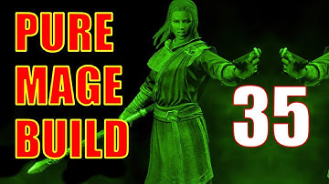 Skyrim Pure Mage Walkthrough NO WEAPONS NO ARMOR #35 - Destruction Up to 75 & The Incinerate Spell