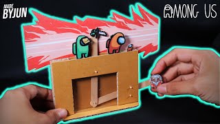 Making Among us kill motion Automatic DIY with Cardboard!!