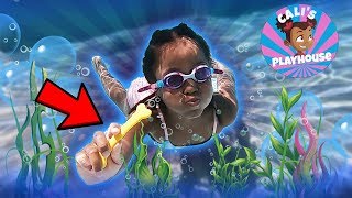 Learn to Dive in the Pool with Cali | Cali's Playhouse