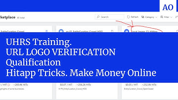 UHRS Training: URL-LOGO VERIFICATION  Qualification Test. Hit apps Tricks. Make Money Online