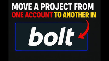 HOW TO MOVE A PROJECT FROM ONE BOLT ACCOUNT TO ANOTHER