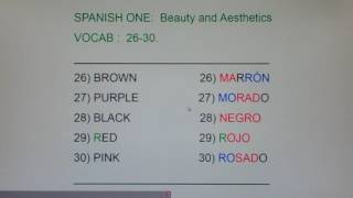 1 BA 26-30:  marrón, morado, negro, rojo, Rosado...